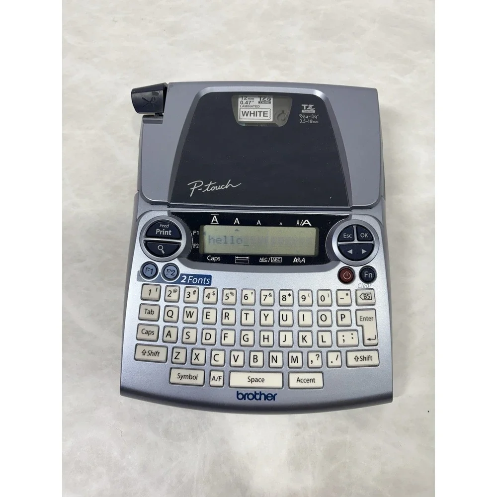 Brother P Touch Label Maker PT‎ 1880 Tested Works White Tape Included No Cord